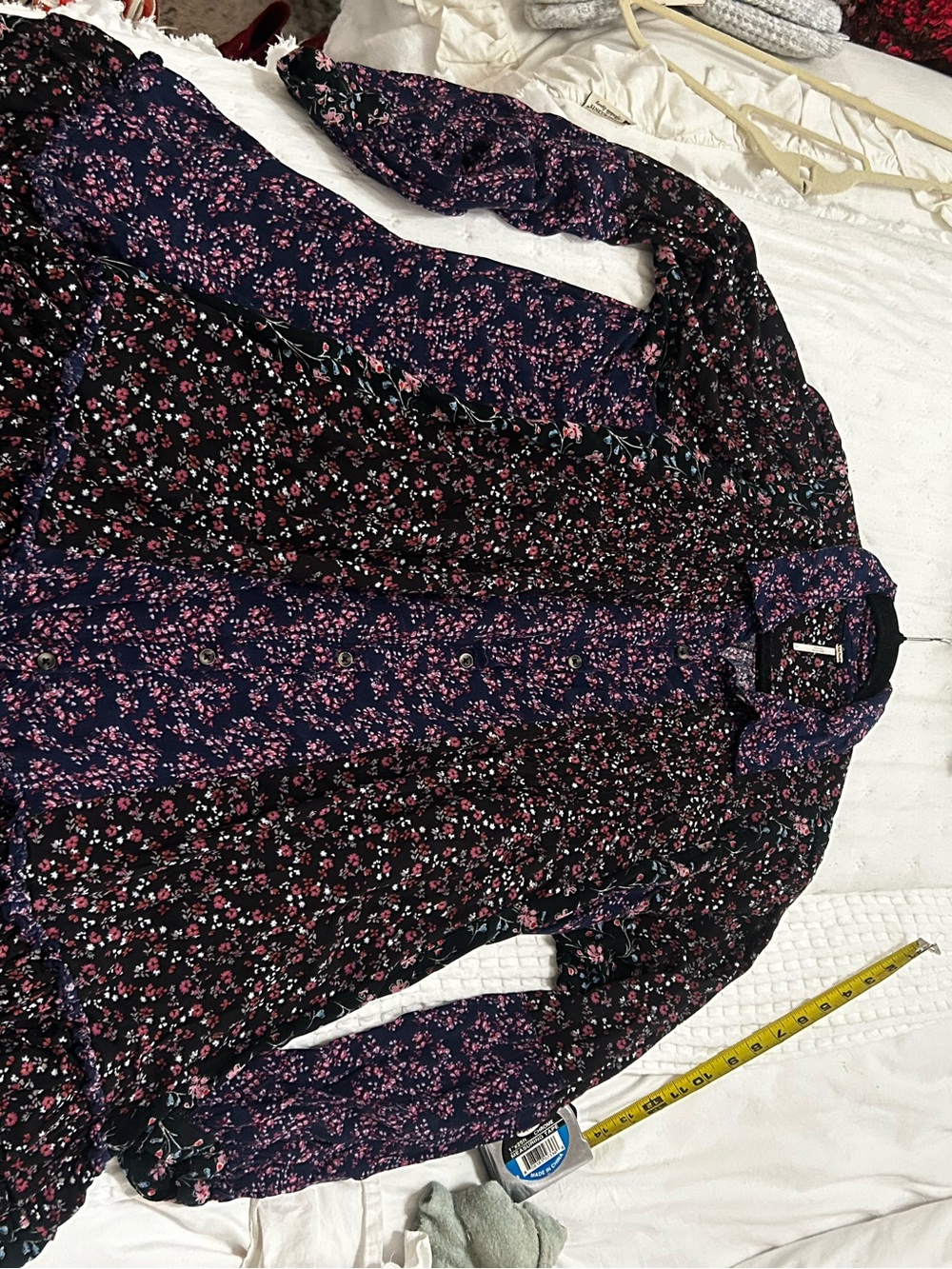 Free people lost in you floral tunic large